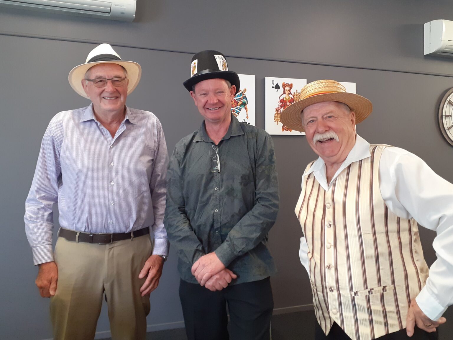 Blokes in Hats  -- David Spencer, Kevin Griffin, Rolf Baettig
